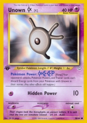 Unown K 58/64<br/>CR CG gangs