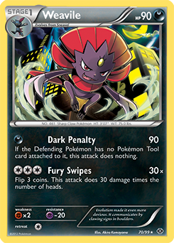 Weavile 70/99<br/>Akira Komayama