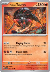 Paldean Tauros 28/193<br/>AKIRA EGAWA