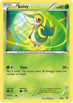 Snivy BW01<br/>Ken Sugimori