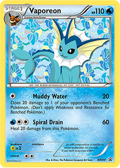 Vaporeon BW89<br/>The Pokémon Company Art Team