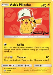 Ash's Pikachu SM109<br/>2017 Pikachu Project