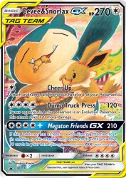 Eevee & Snorlax-GX SM169<br/>Tomokazu Komiya