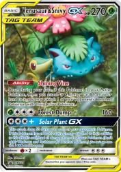 Venusaur & Snivy-GX SM229<br/>Yuka Morii