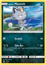 Alolan Meowth SM43<br/>Megumi Mizutani