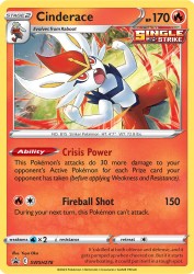 Cinderace SWSH278<br/>Yuya Oka