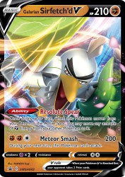 Galarian Sirfetch'd-V SWSH043<br/>PLANETA Tsuji