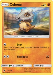 Cubone 52/111<br/>sui
