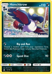 Honchkrow 72/156<br/>Hitoshi Ariga