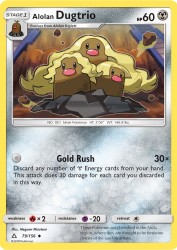 Alolan Dugtrio 79/156<br/>Megumi Mizutani