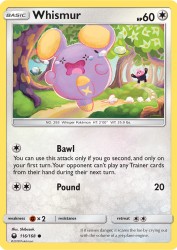 Whismur 116/168<br/>Shibuzoh.