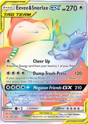 Eevee & Snorlax-GX 191/181<br/>5ban Graphics