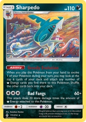 Sharpedo 111/214<br/>Tomokazu Komiya
