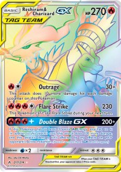 Reshiram & Charizard-GX 217/214<br/>aky CG Works