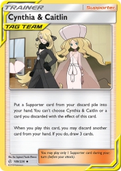 Cynthia & Caitlin 189/236<br/>Ken Sugimori/Yusuke Ohmura