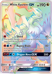 White Kyurem-GX 74/70<br/>5ban Graphics