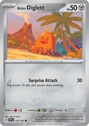 Alolan Diglett 122/191<br/>Akino Fukuji