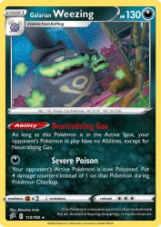 Galarian Weezing 113/192<br/>Mitsuhiro Arita