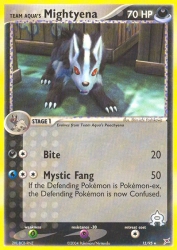 Team Aqua's Mightyena 15/95<br/>Shin-ichi Yoshikawa