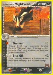 Team Magma's Mightyena 21/95<br/>Shin-ichi Yoshikawa
