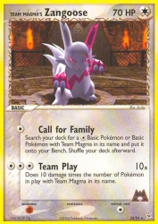 Team Magma's Zangoose 23/95<br/>Zu-Ka
