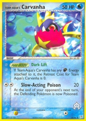 Team Aqua's Carvanha 25/95<br/>Mt. TBT