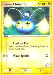 Team Aqua's Chinchou 49/95<br/>Kazuo Yazawa