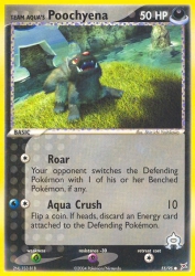 Team Aqua's Poochyena 55/95<br/>Shin-ichi Yoshikawa