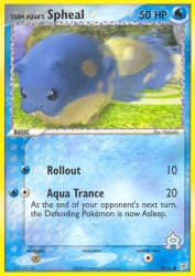 Team Aqua's Spheal 57/95<br/>Nakaoka
