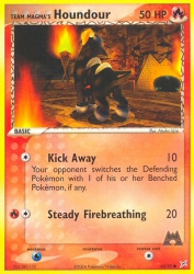 Team Magma's Houndour 63/95<br/>Atsuko Ujiie