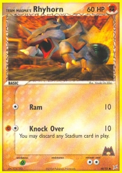 Team Magma's Rhyhorn 68/95<br/>Yosuke Da Silva