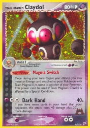 Team Magma's Claydol 8/95<br/>Zu-Ka