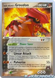 Team Magma's Groudon (Magma Spirit) 9/95<br/>Kazuo Yazawa