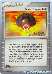 Team Magma Ball (Magma Spirit) 80/95<br/>Ryo Ueda