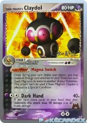 Team Magma's Claydol (Magma Spirit) 8/95<br/>Zu-Ka