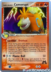 Team Magma's Camerupt (Magma Spirit) 19/95<br/>Katsura Tabata