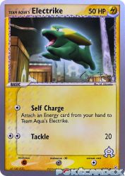 Team Aqua's Electrike (Blaziken Tech) 53/95<br/>M. Akiyama