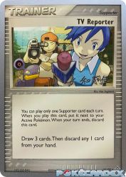 TV Reporter (Magma Spirit) 88/97<br/>Ken Sugimori