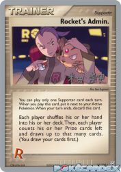 Rocket's Admin. (Dark Tyranitar Deck) 86/109<br/>Ken Sugimori