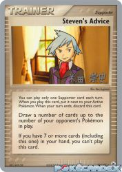 Steven's Advice (Dark Tyranitar Deck) 92/101<br/>Ken Sugimori