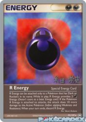 R Energy (Dark Tyranitar Deck) 95/109<br/>Takumi Akabane
