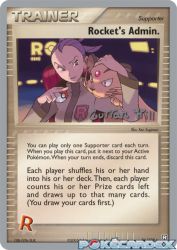 Rocket's Admin. (Bright Aura) 86/109<br/>Ken Sugimori