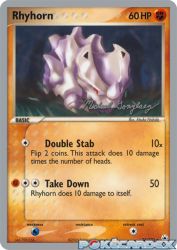 Rhyhorn (King of the West) 70/101<br/>Atsuko Nishida