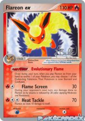 Flareon ex (Eeveelutions) 108/113<br/>Ryo Ueda