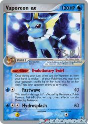 Vaporeon ex (Eeveelutions) 110/113<br/>Hikaru Koike