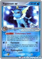 Vaporeon ex (Legendary Ascent) 110/113<br/>Hikaru Koike