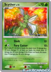 Scyther (Intimidation) 46/100<br/>Ken Sugimori