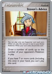 Steven's Advice (Psychic Lock) 83/108<br/>Ken Sugimori