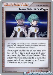 Team Galactic's Wager (Bliss Control) 115/123<br/>Ken Sugimori