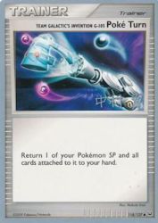 Team Galactic's Invention G-105 Poké Turn (Crowned Tiger) 118/127<br/>Makoto Imai